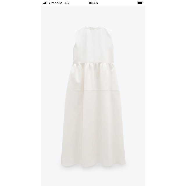 ZARA(ザラ)のザラ　ラスティックワンピース レディースのワンピース(ロングワンピース/マキシワンピース)の商品写真