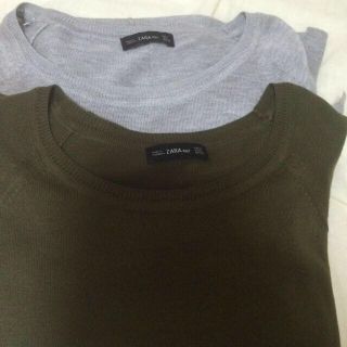 ザラ(ZARA)のZARA 薄手ニットセット(Tシャツ(長袖/七分))