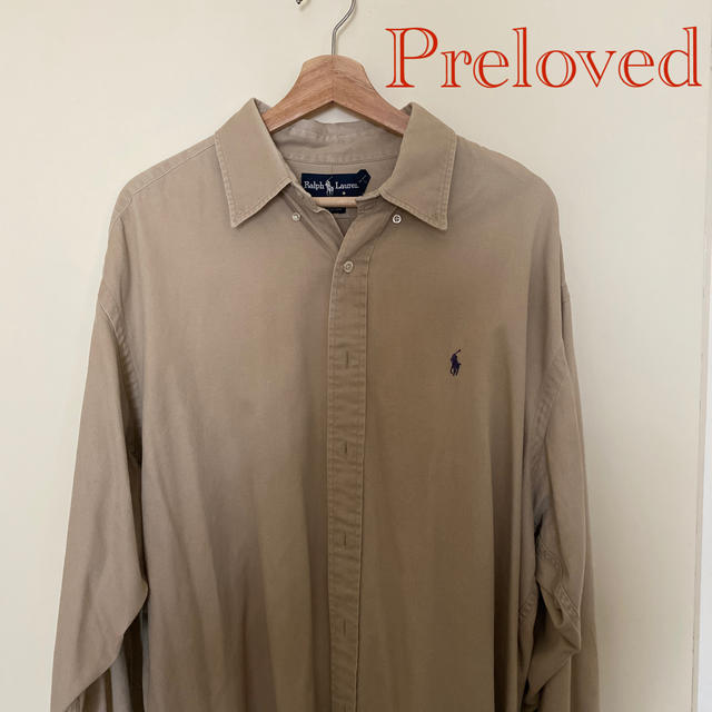 Shinzone(シンゾーン)のPreloved購入◎Ralph Lauren ベージュシャツ レディースのトップス(シャツ/ブラウス(長袖/七分))の商品写真