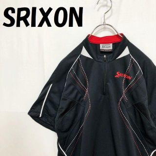 スリクソン(Srixon)の【人気】SRIXON テニスウェア ハーフジップ 半袖 シャツ ストレッチ素材(ウェア)