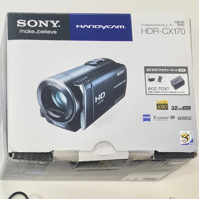 ソニー　ビデオカメラ　cx-170  SONY ブラック　Bビデオカメラ