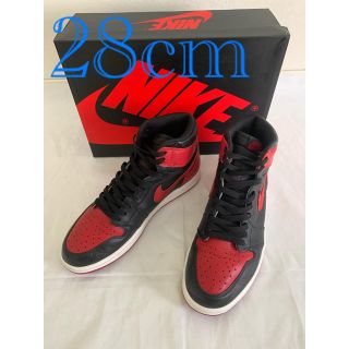 ナイキ(NIKE)のNIKE AIR JORDAN 1 BANNED 555088-001 28cm(スニーカー)