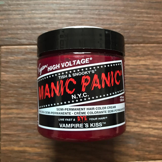 MANIC PANIC ヴァンパイアキッス 118ml コスメ/美容のヘアケア/スタイリング(カラーリング剤)の商品写真