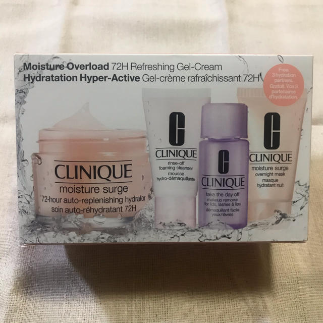 CLINIQUE(クリニーク)の再値下げ　クリニーク　モイスチャーサージ72ハイドレーダーセット コスメ/美容のキット/セット(サンプル/トライアルキット)の商品写真