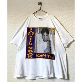 超希少 コレクター vintage prince 90s 白 ツアー Tシャツ(Tシャツ/カットソー(半袖/袖なし))