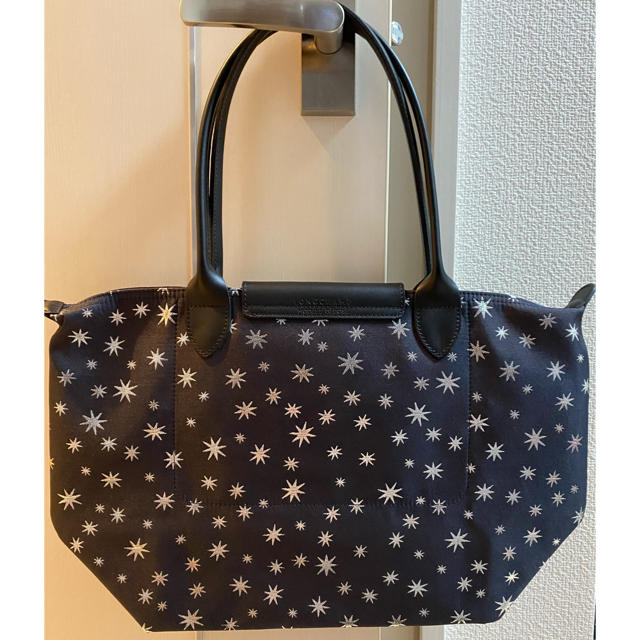 LONGCHAMP(ロンシャン)の♡新品未使用♡Longchamp肩がけトートS 限定星柄ネイビー レディースのバッグ(トートバッグ)の商品写真