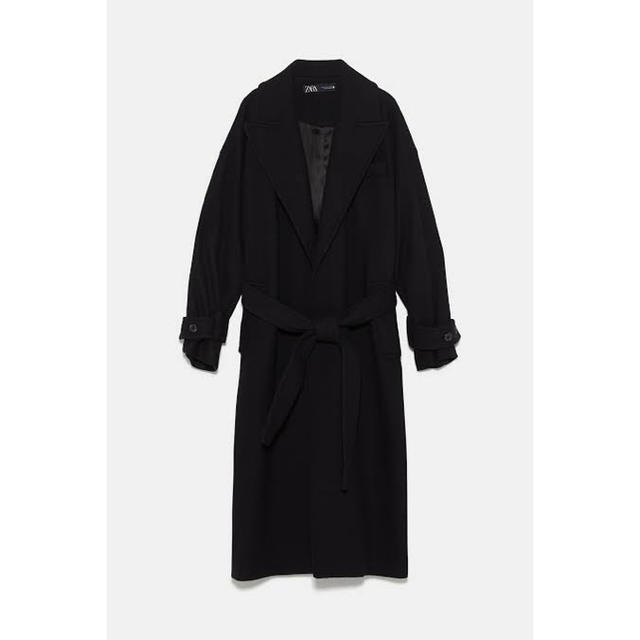 ZARA ザラ　コート　ロングコート　ベルト付き　ガウンコート