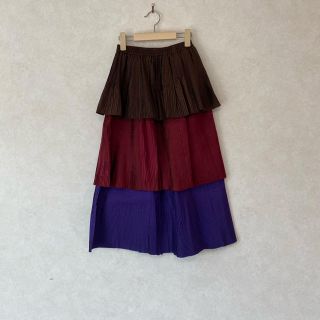 サンローラン(Saint Laurent)のSAINT LAURENT 3layered skirt(ロングスカート)