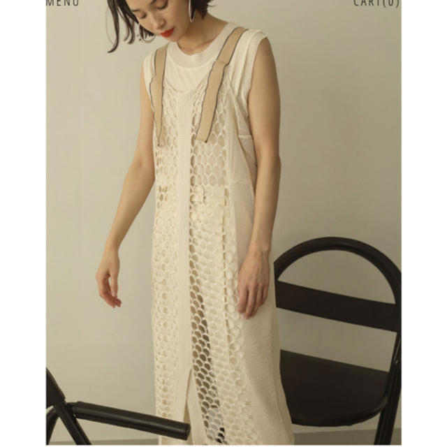 TODAYFUL(トゥデイフル)のtodayful  Mesh Knit Dress  レディースのワンピース(ひざ丈ワンピース)の商品写真