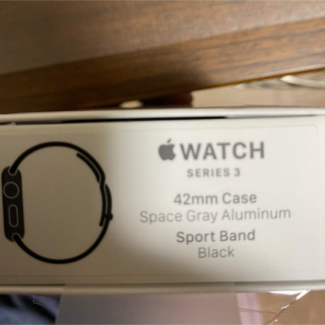 Apple Watch(アップルウォッチ)のApple Watch Series3 GPSモデル42mm 　スペースグレイ スマホ/家電/カメラのスマホアクセサリー(その他)の商品写真