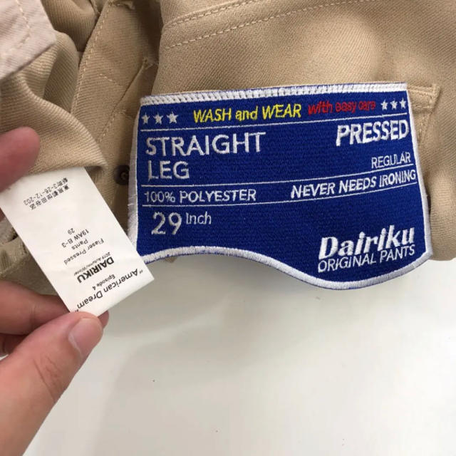 EDIFICE(エディフィス)のDairiku 2019AW Flasher Pressed Pants(29) メンズのパンツ(その他)の商品写真