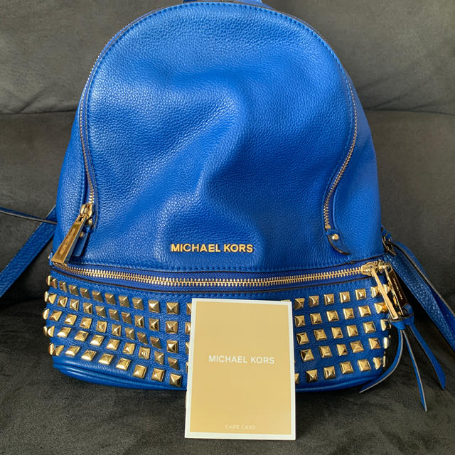 Michael Kors(マイケルコース)ののん☆のん様 専用 MICHEAL KORS リュック 青 レディースのバッグ(リュック/バックパック)の商品写真