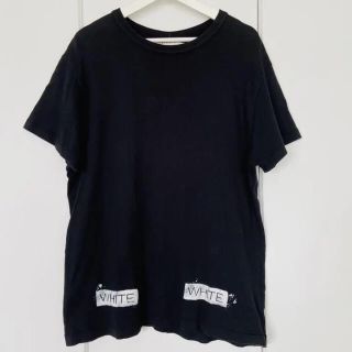 オフホワイト(OFF-WHITE)のOFF-WHITE オフホワイト ペイント Tシャツ M 正規品(Tシャツ/カットソー(半袖/袖なし))