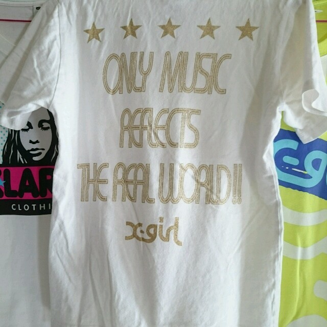 X-girl(エックスガール)のフェイス TEE レディースのトップス(Tシャツ(半袖/袖なし))の商品写真