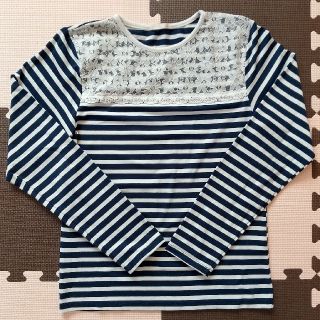 ジーユー(GU)の【 NANA様  専用 】キッズ♡長袖ボーダー柄カットソー   150cm(Tシャツ/カットソー)