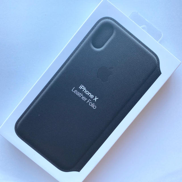 【新品】アップル純正 iPhone X / XS レザーフォリオ ブラック