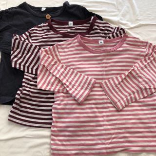 ムジルシリョウヒン(MUJI (無印良品))の無印良品　長袖Tシャツ3枚セット　80(Ｔシャツ)