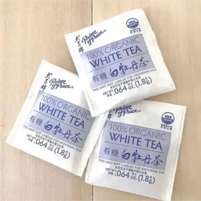 白茶　 30パック　ホワイトティー　オーガニック　中国茶　美容 食品/飲料/酒の飲料(茶)の商品写真