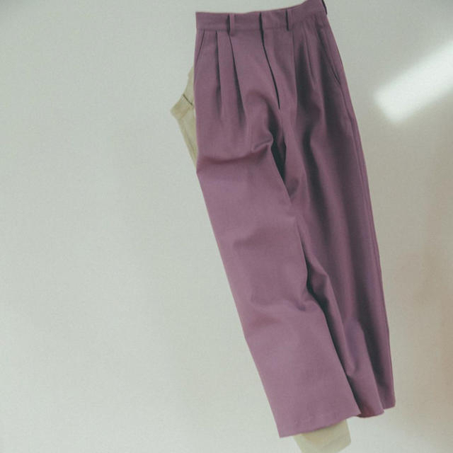 clane BASIC TUCK PANTS