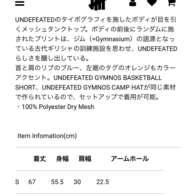 UNDEFEATED(アンディフィーテッド)の上下セット　アンディフィーテッド UNDEFEATED  メンズのトップス(Tシャツ/カットソー(半袖/袖なし))の商品写真