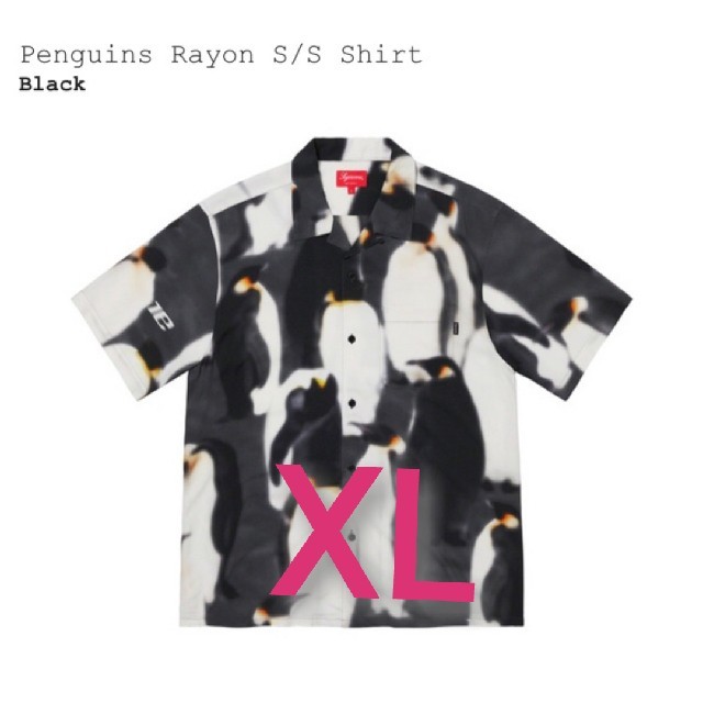 supreme Penguins Rayon S/S Shirt XL-