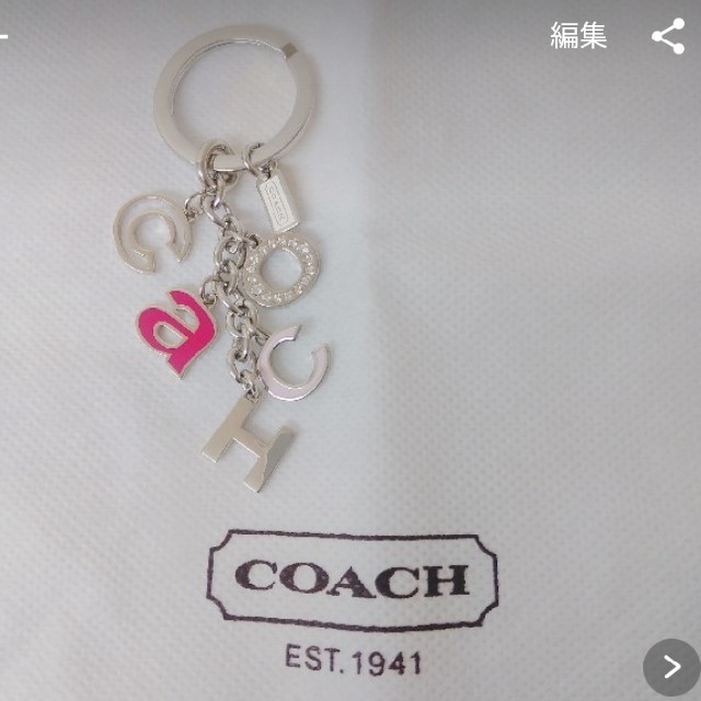 COACH(コーチ)の【cactus様専用】ティッシュポーチ&coachキーリング メンズのファッション小物(キーホルダー)の商品写真