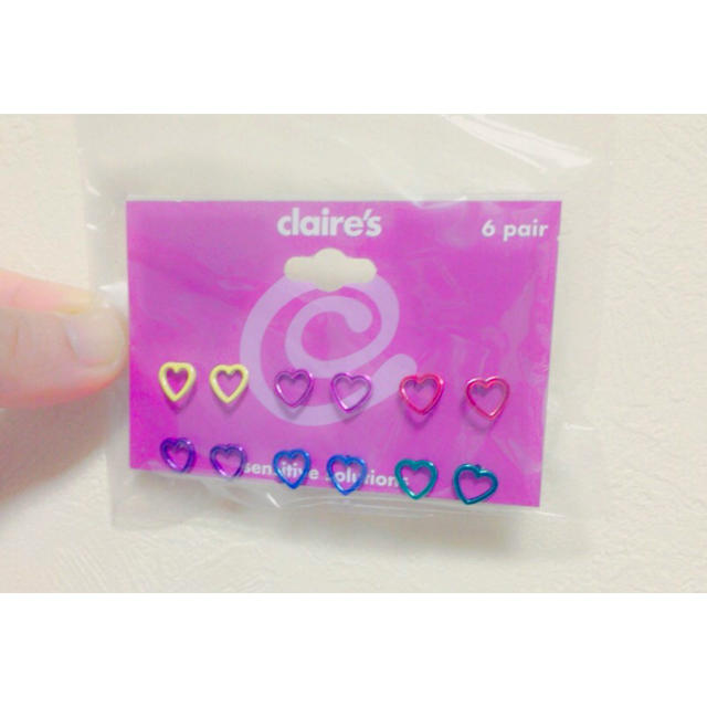 claire's(クレアーズ)の○ハート型 ピアス○ レディースのアクセサリー(ピアス)の商品写真