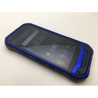 キョウセラ(京セラ)のSIMフリー美品au京セラ TORQUE G03 KYV41 ブルー 294(スマートフォン本体)