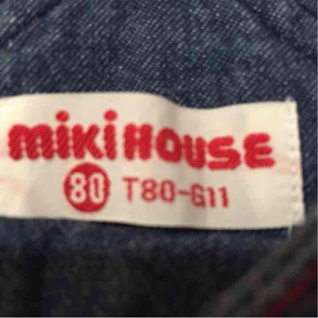 mikihouse(ミキハウス)の☆ミキハウス☆オーバオール キッズ/ベビー/マタニティのベビー服(~85cm)(カバーオール)の商品写真