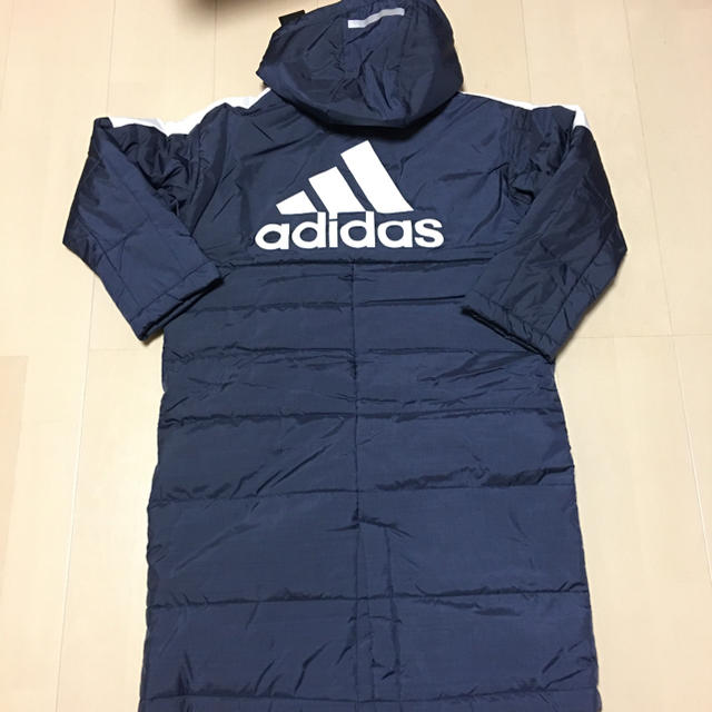 adidas(アディダス)のadidas アディダス ジュニア ベンチコート ボアコート　130 キッズ/ベビー/マタニティのキッズ服男の子用(90cm~)(ジャケット/上着)の商品写真