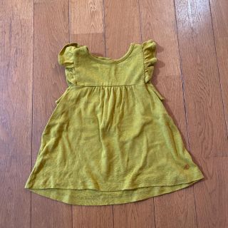 プチバトー(PETIT BATEAU)の美品　コットンリネンカットソー36m95(シャツ/カットソー)