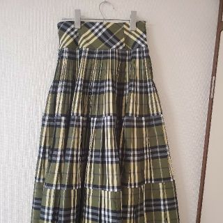 Apuweiser-riche - チェックタフタティアードスカートの通販 by 悠々's