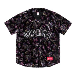 シュプリーム(Supreme)のsupreme floral velour baseball jersey(シャツ)