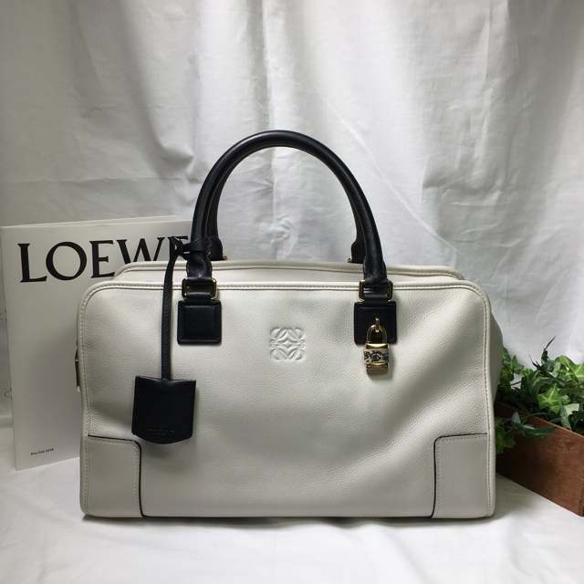 LOEWE(ロエベ)の美品✨レア✨LOEWE アマソナ36 バロッコ  バイカラー レディースのバッグ(ハンドバッグ)の商品写真