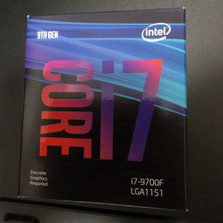 intel core i7 9700F(PCパーツ)