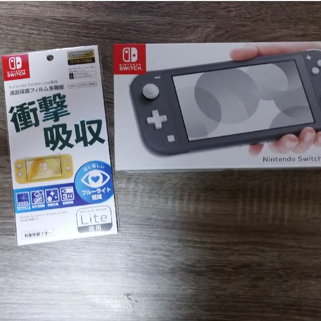 Switch  Liteフィルムセット　グレー※新品,未使用、未開封