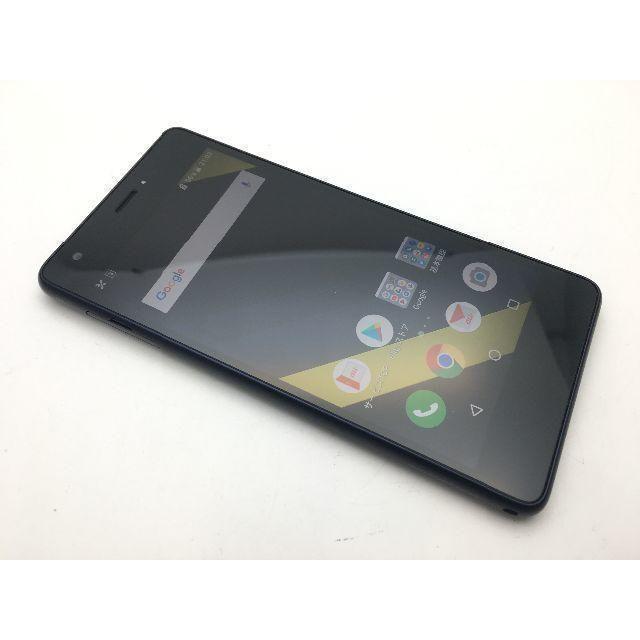 248 au Qua phone QZ KYV44 ネイビー上美品◆バージョン9