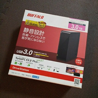 バッファロー(Buffalo)のバッファロー 外付けハードディスク 3.0TB  HD-LC3.0U3-BKE(PC周辺機器)