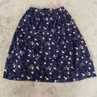 ユニクロ(UNIQLO)のUNIQLO  ines de la fressange  花柄スカート(ひざ丈スカート)