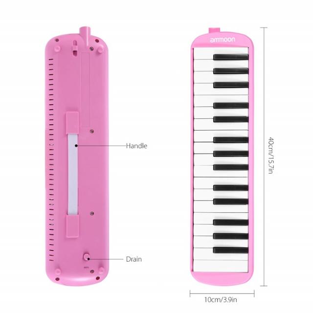 鍵盤ハーモニカ 32鍵 ピアノスタイル(ピンク） 251 楽器の弦楽器(その他)の商品写真