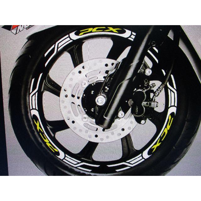 新型PCX (JK05/KF47) リムステッカー(白/黄・青/白・赤/白)❗❗の通販 by エム・エヌ・ジェイ・プロフ必読⭐️|ラクマ HONDA PCX125 リムステッカー ホイールステッカー