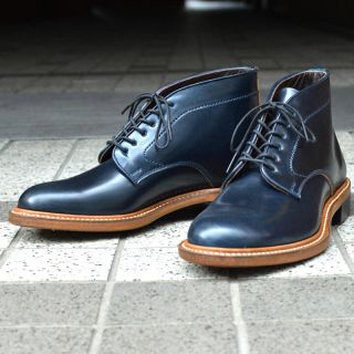 オールデン(Alden)のMakers メイカーズ 靴 CHUKKA BOOTS NAVY  ホワイツ(ドレス/ビジネス)