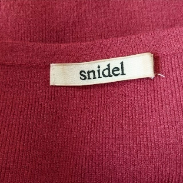 SNIDEL(スナイデル)のスナイデル♡スカラップニットワンピース レディースのワンピース(ミニワンピース)の商品写真