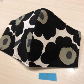 マリメッコ(marimekko)のたま様専用☆2点　立体　インナーマスク　黒8(その他)