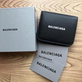 バレンシアガ(Balenciaga)の新品 バレンシアガ 594312 ロゴ コンパクト 二つ折り財布(折り財布)
