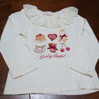 シャーリーテンプル(Shirley Temple)のシャーリーテンプル☆シフォン襟カットソー(110)(Tシャツ/カットソー)