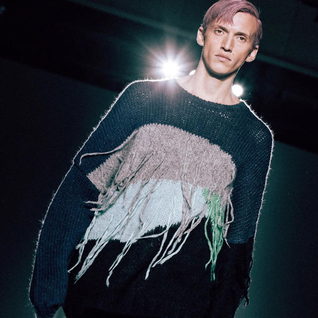 jieda 20aw panel over knit - ニット/セーター