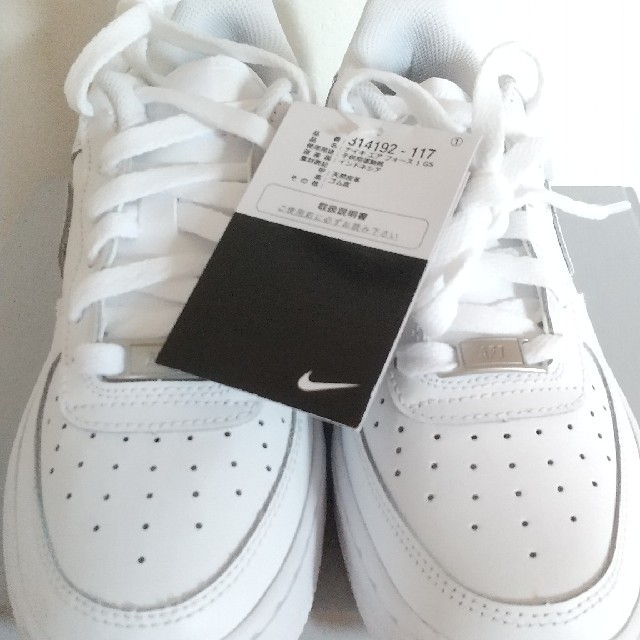 NIKE ナイキ スニーカー エアフォース1 GS 白 23