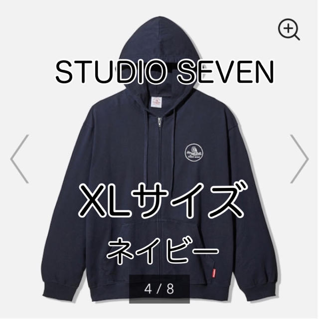 【新品】GU×STUDIO SEVEN コラボパーカー ネイビー XL