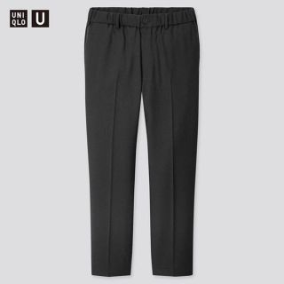 ユニクロ(UNIQLO)のUNIQLO U ユニクロユー ワイドフィットテーパードパンツ黒M新品(スラックス)